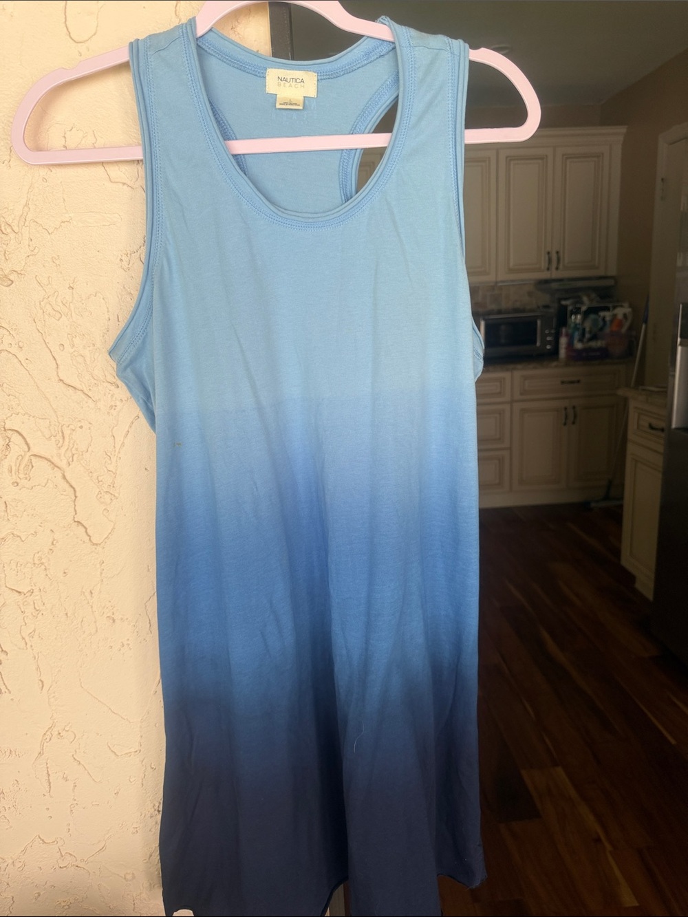 Nautica Blue Ombre Sleeveless Tank Dress